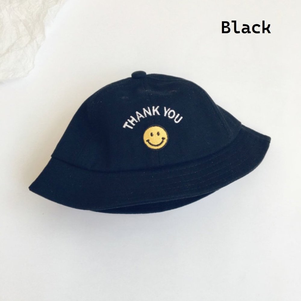 Child Thank You Smile Bunger Hat Toddler Sun Cap Bucket Hat Kids Baby Toddler